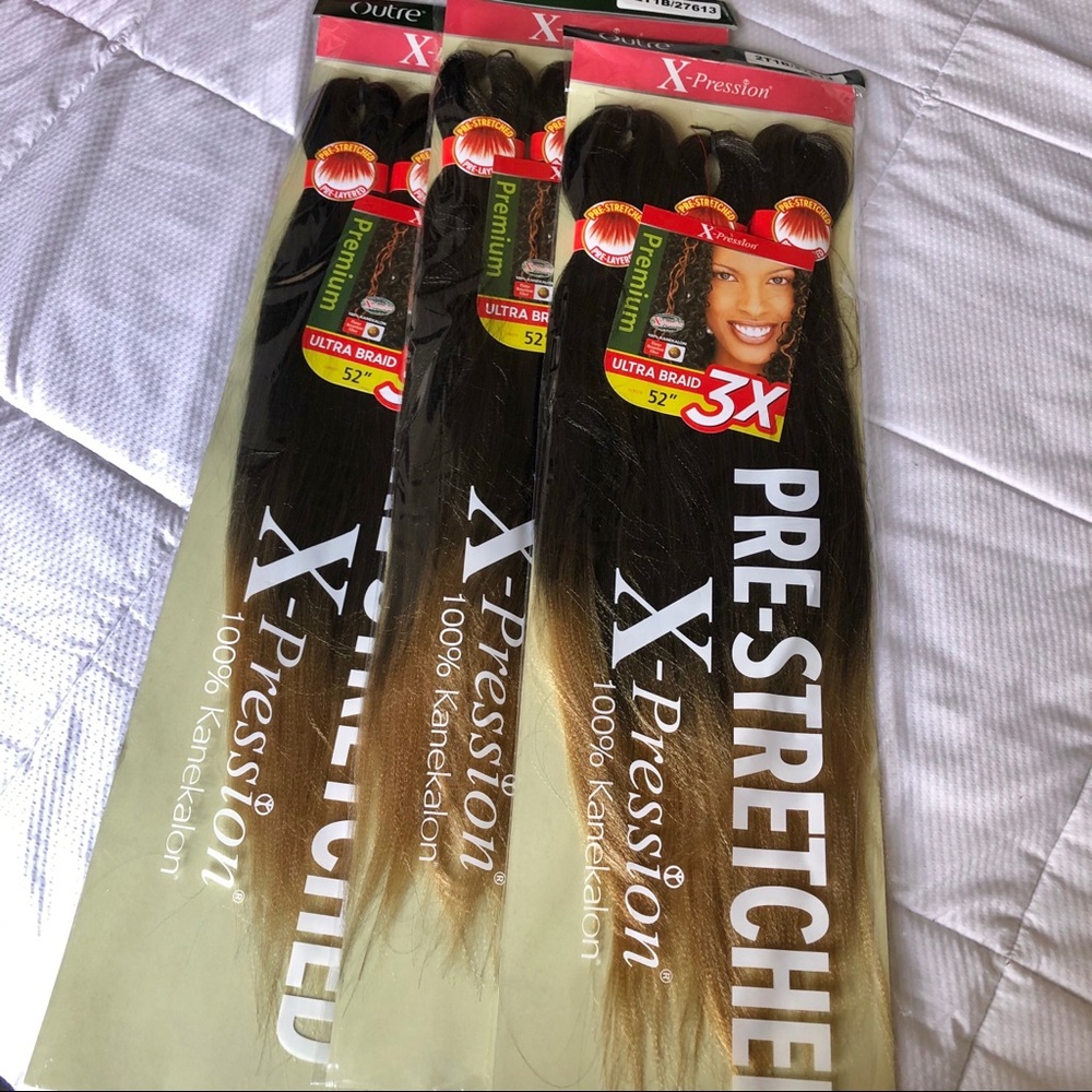 9 Bundles Ombré Outre Xpression 52” Braiding Hair